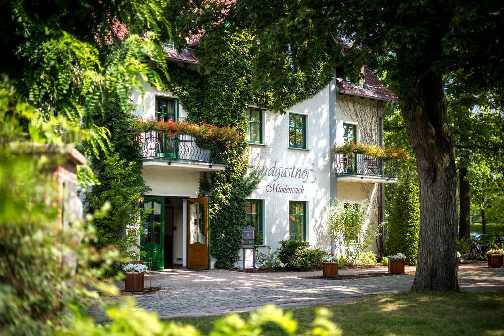 Landgasthof zum Mühlenteich Eggersdorf  Exterior foto